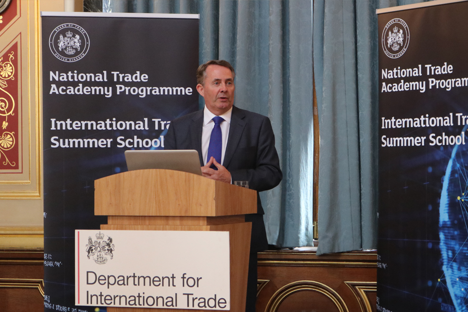 International Trade Secretary Dr Liam Fox MP