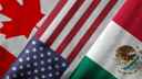 Canadian, US and Mexican flag composite