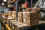 Stacks of boxes being prepared for export in a warehouse