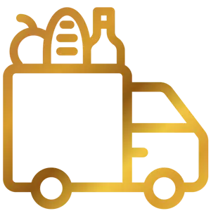 Food And Drink Trader Icon Gold Gradient