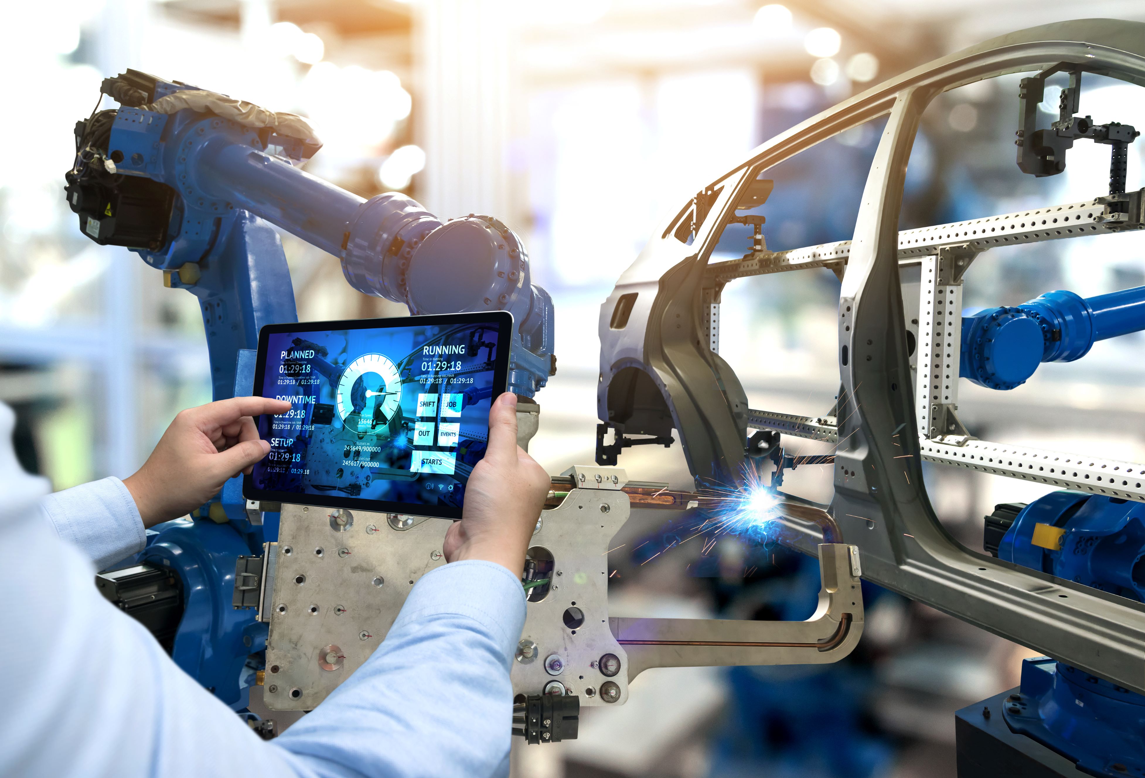 Digital car production featuring digital production methods