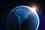 View of South American continent from space